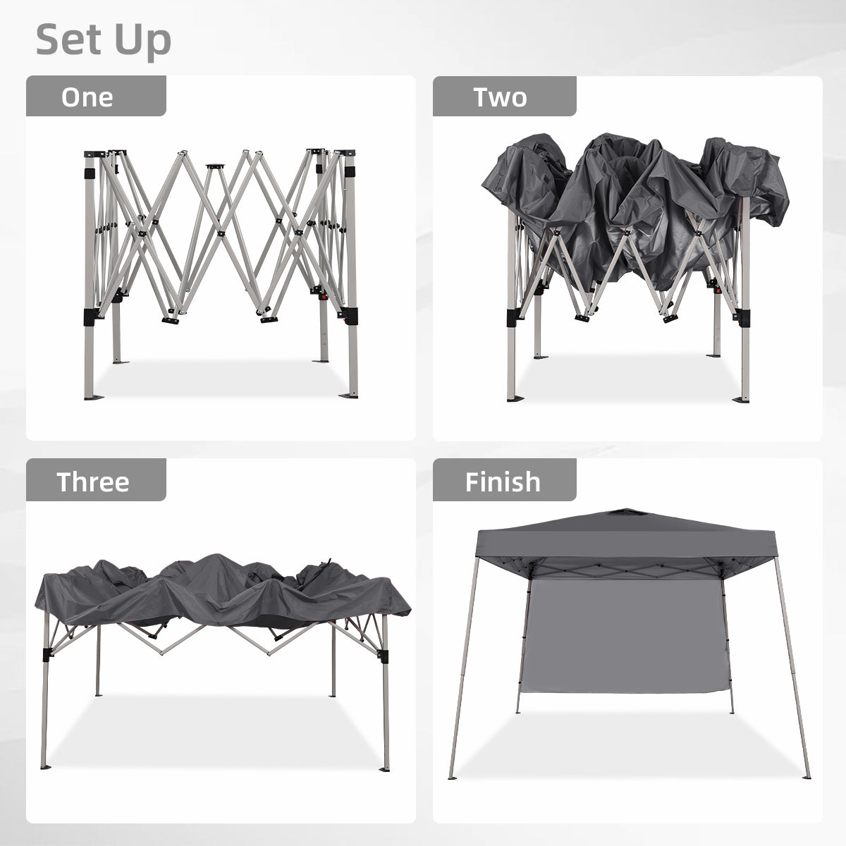 8ft x10ft Permanent Jewelry Pop Up Canopy Tent, Portable for Events With 1/2 SideWall