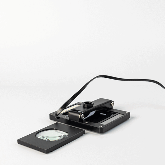 Foldable Auto Darkening Screen with Magnification for Permanent Jewelry